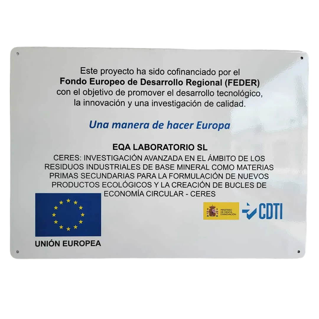 Placa Proyecto CERES CDTI FEDER