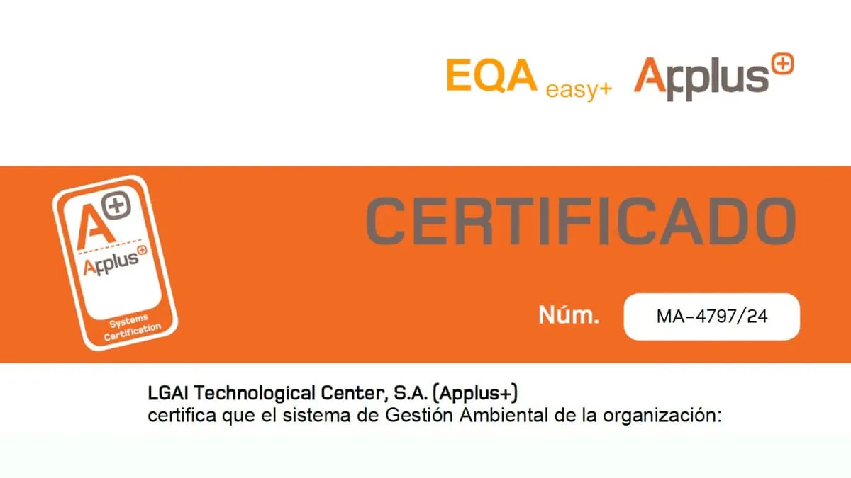 Certificado ISO 14001